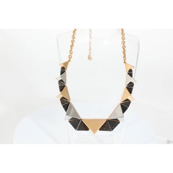 Louis Vuitton Gold Tone Pyramid Stud Necklace - Picture 8 of 8